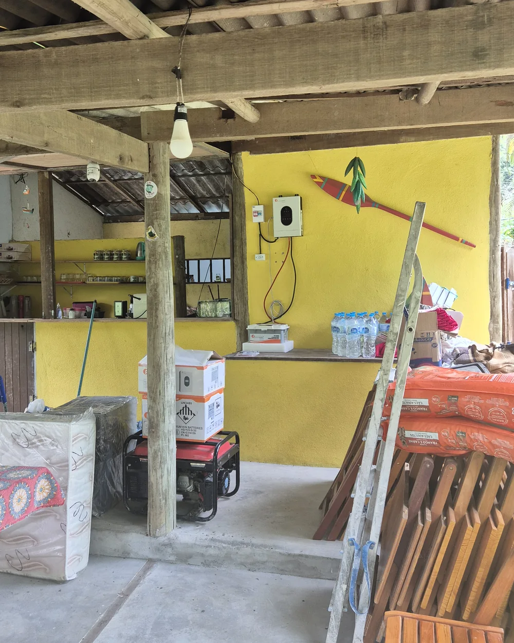Kit de segurança energética instalado em residência
